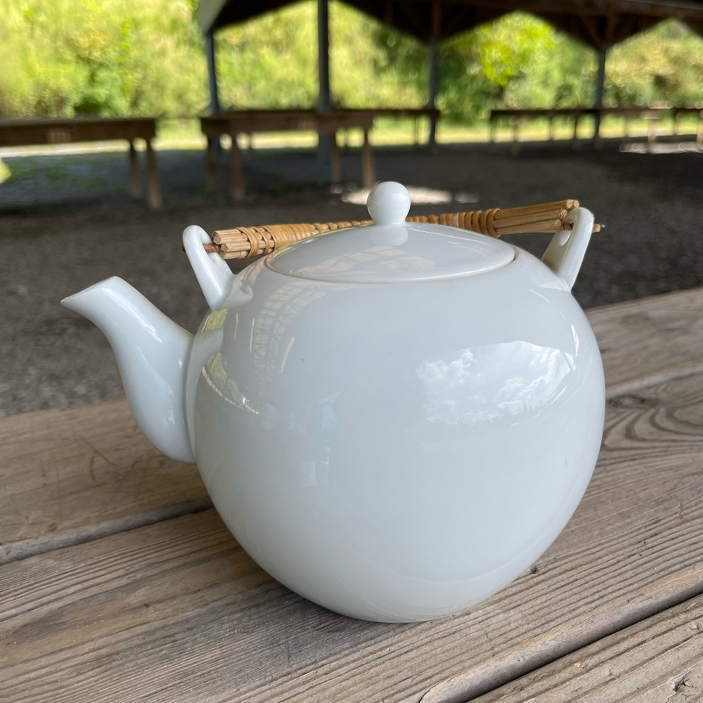 white chubby teapot